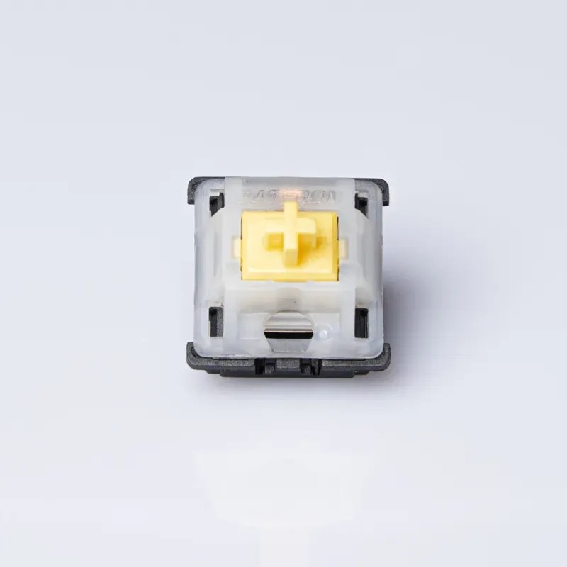 Gateron Milky Top Black Bottom Yellow Pro Switch KS-3X47 Linear 5pin RGB DIY Mechanical Keyboard Swi