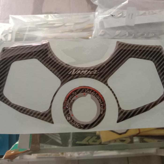 Sticker timbul segitiga stang ninja zx emblem segitiga stang ninja fi