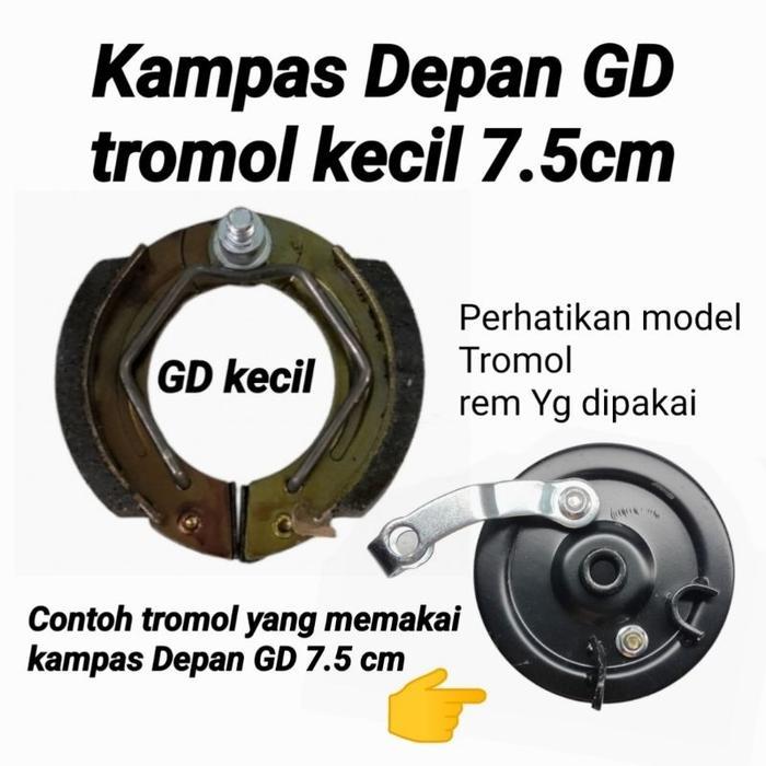 Terlaris - BRAKE PAD KAMPAS REM SEPEDA LISTRIK DEPAN&BELAKANG UNIVERSAL&BELAKANG GD Cakram Outdoor