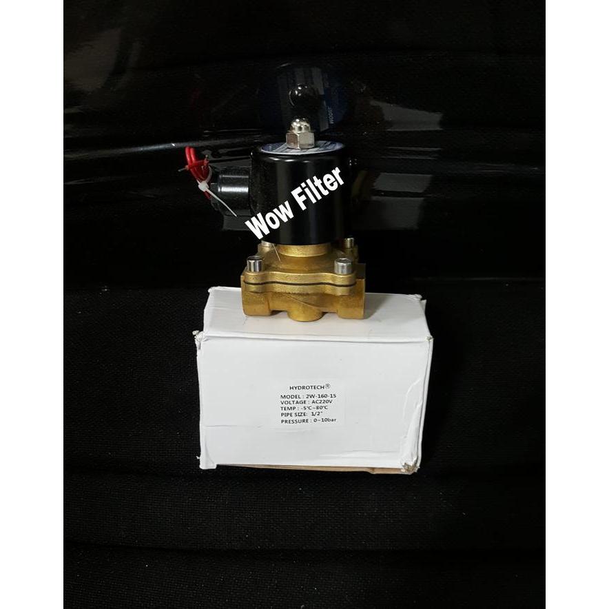 Selenoid kuningan 1/2 inch 220v/NC Selenoid valve brass merk hydrotech