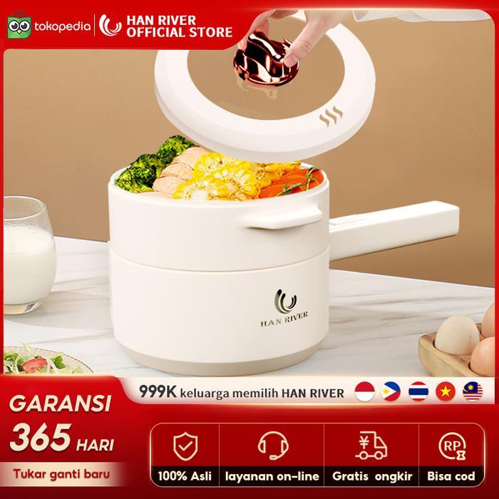HAN RIVER panci listrik 1.5L Kompor listrik pintar Pelajar/Asrama