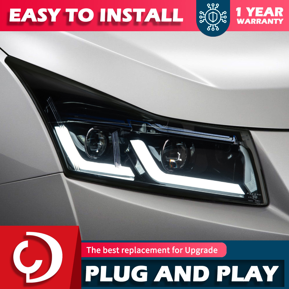 Headlight For Chevrolet Cruze 2009-2014 Headlight LED DRL Hella 5 Lens Hid Cruze Car Accessories