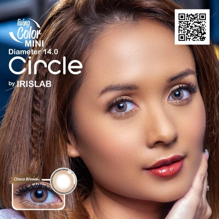 kv3g- Softlens Minus Mini Circle 14Mm (Choco Brown) Gratis Tempat Soflen