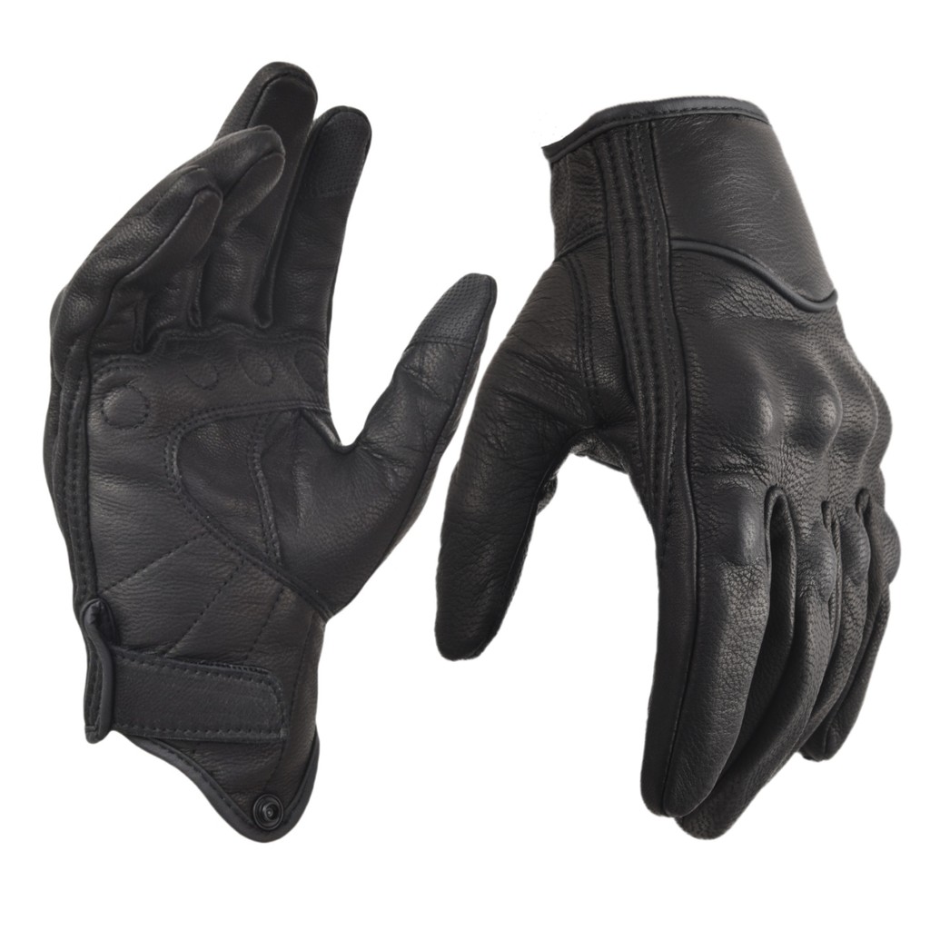 Outdoor Gloves Motorcycle Gloves Leather Motor Riding Gloves Full Finger for Men Motocross Gloves