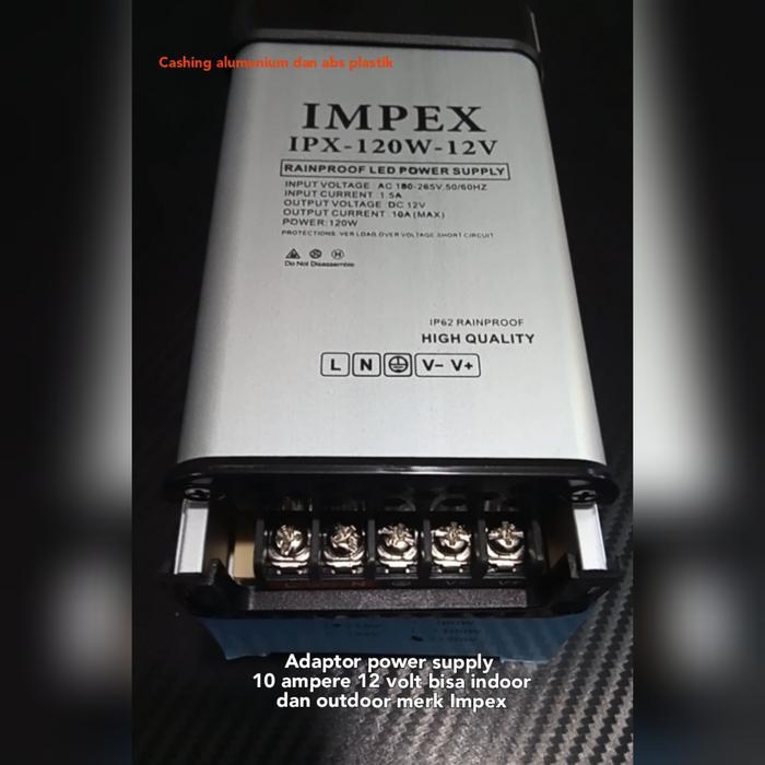 ADAPTOR POWER SUPPLY 10 AMPERE DC 12 VOLT