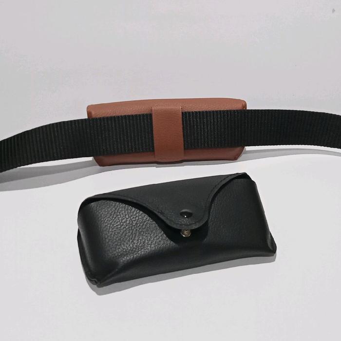 l419- Tempat Kacamata Di Ikat Pinggang / Sarung Dompet Box Kotak Kaca Mata