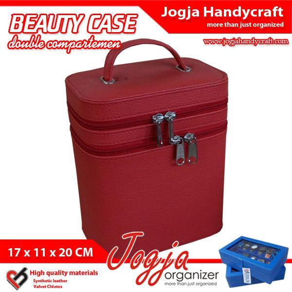 Box Make Up / Kotak Make Up / Tempat Make Up / Beauty Case Red