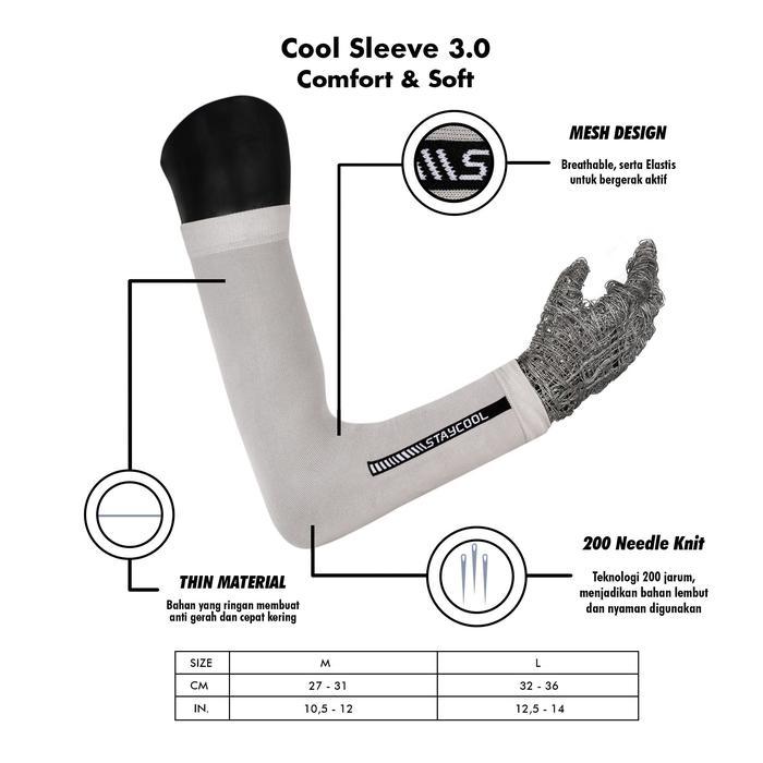 Staycool Sleeve Manset Basic Og - Grey