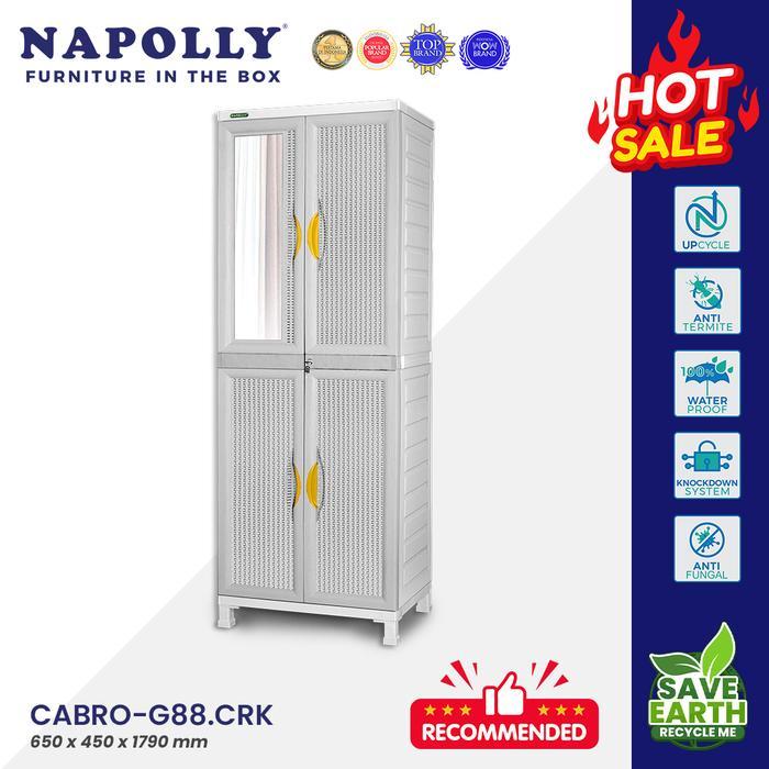 Lemari Pakaian Plastik Napolly Cabro-G88.Crk