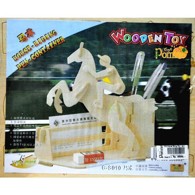 Stok Baru Wooden Toys/Mainan Kayu - S010 Horse Riding Pen - Cntainer