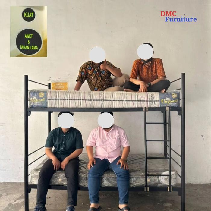 Bunkbed Ranjang Tingkat / Ranjang Besi Susun 90/90 Bandung
