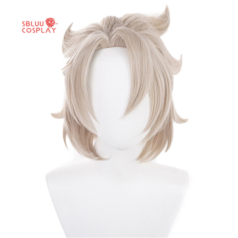 SBluuCosplay Genshin Impact Cosplay Albedo Cosplay Wig