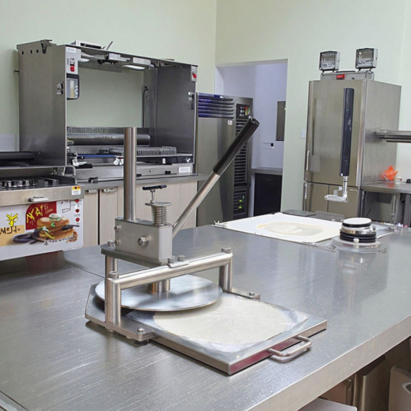 Lxt Manual Pizza Doughpress Press Machine 20Cm Pizza Dough Flattening Press Dough Sheeter Chapati