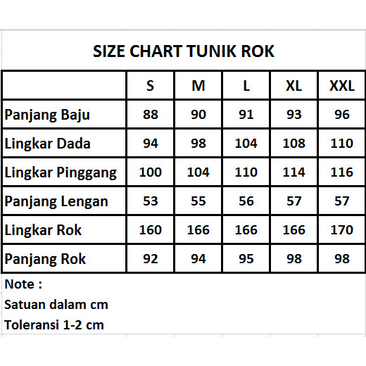 Baju Ok / Oka Tunik Rok | Bahan Toyobo