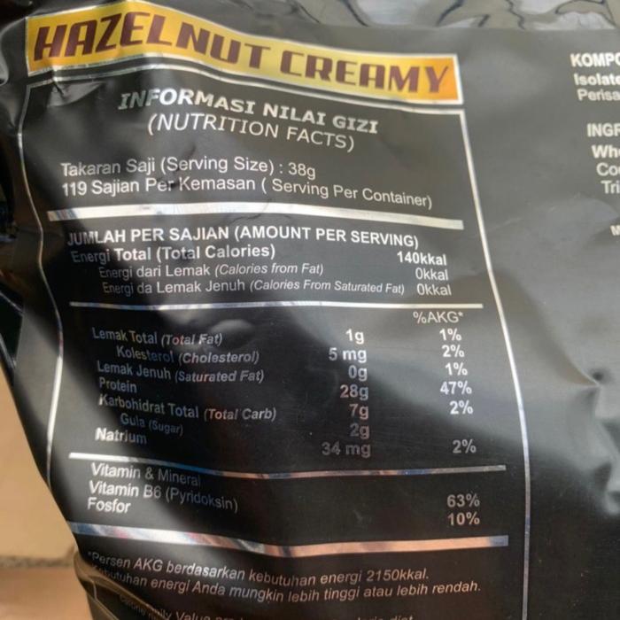 lebx- Bxn Iso Whey Isolate 10 Lbs Whey Protein 100% Isolate Bpom Halal