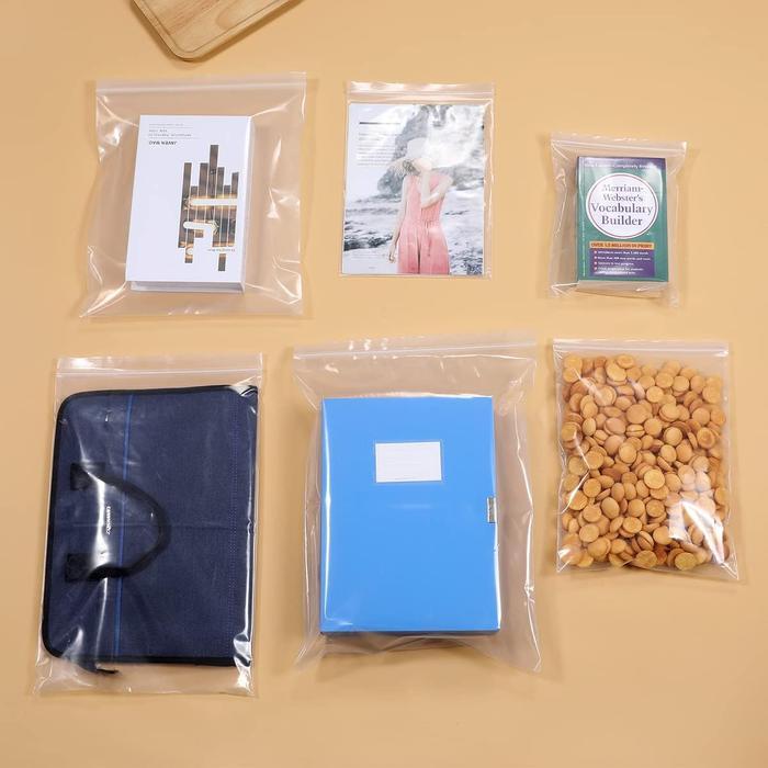 Plastik Klip Ziplock Isi 50 Pcs Ukuran Besar & Tebal - Packing Bening Baju Daster Penyimpanan