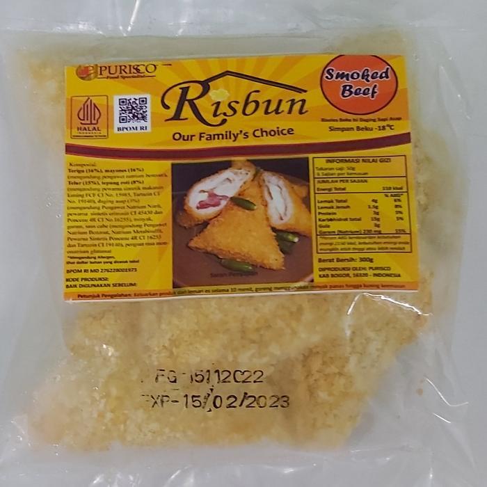 Risbun Smoked Beef Isi 5Pcs New