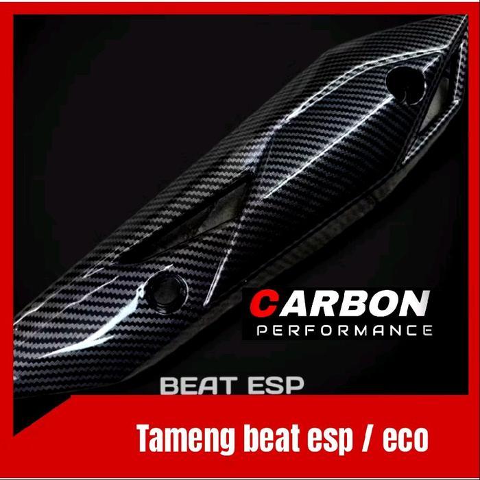 TUTUP KNALPOT BEAT ESP CARBON 2017-2019 /tutup knalpot beat esp carbon / tameng knalpot beat
