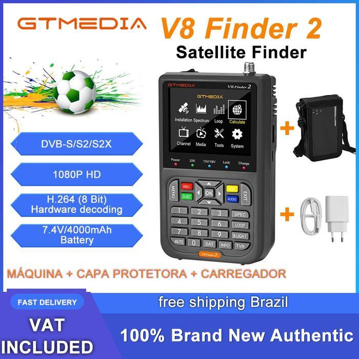 Gtmedia V8 Finder 2 Dvb-S/S2/S2X Satellite Finder Hd H.264 (8 Bit)