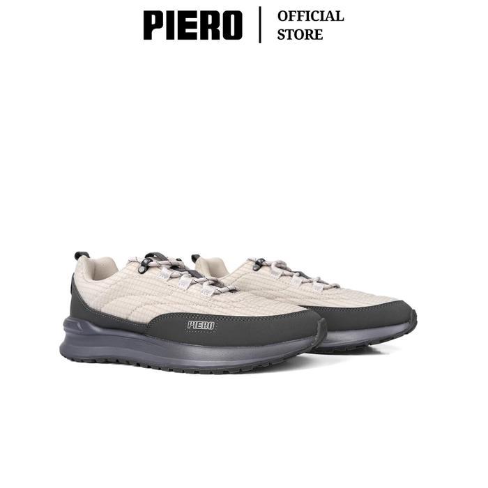 d1nv- Piero Sepatu Sneakers Pria Jogger 24 C Trl Feather Grey Dark Grey Black Olive