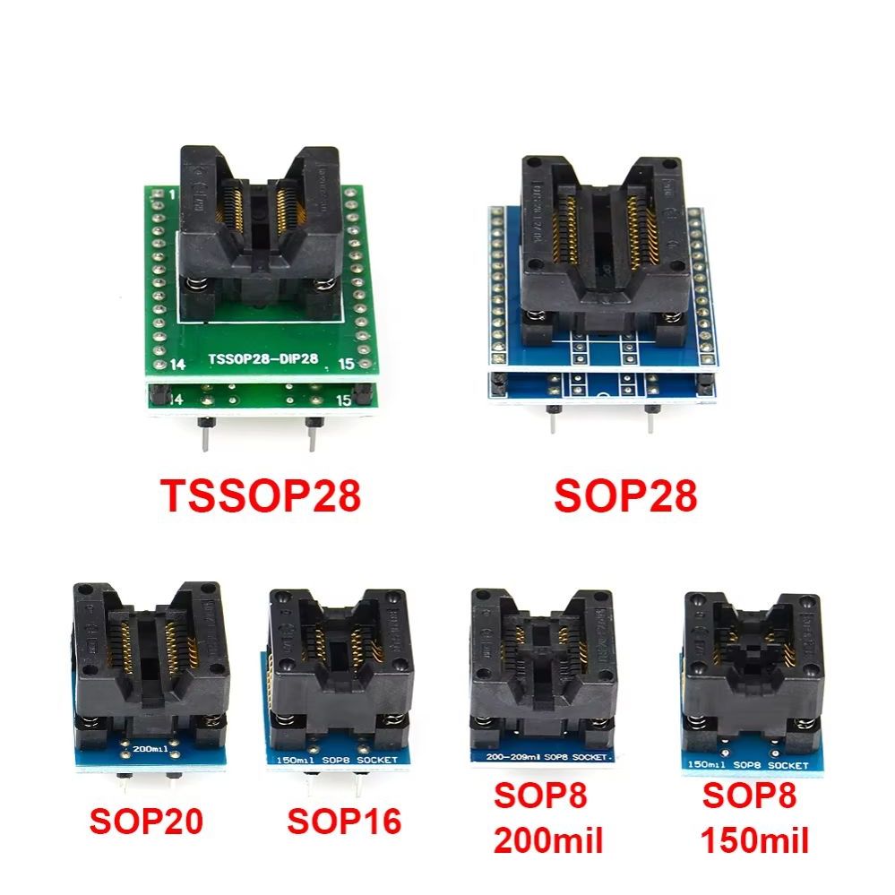 Adaptertssop28 Ssop28 Sop28-Dip28 Adapter Sop20 Sop16 Sop8 150Mil 200Mil To Dip8 Adapter Compatible