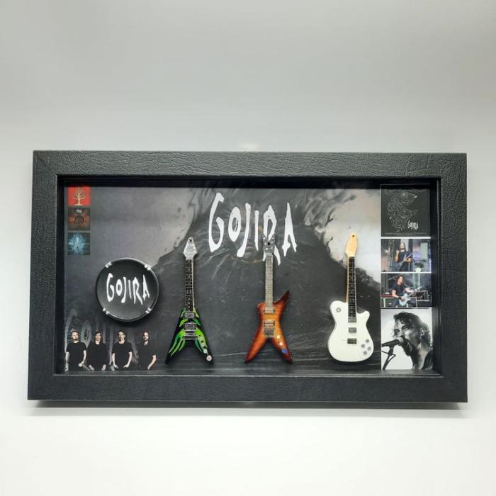 hiasan dinding pigura frame 3D musik GOJIRA pajangan dinding