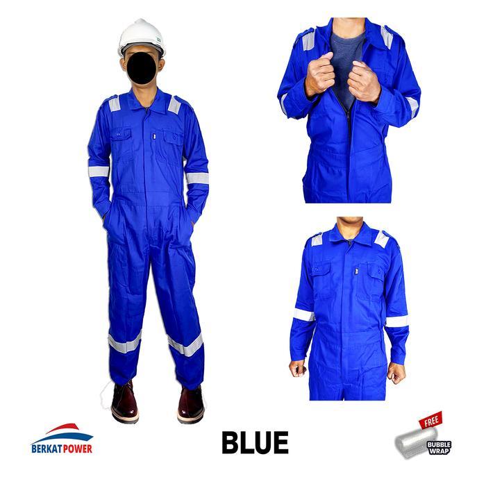 Wearpack Safety Terusan Werpak Asgard Coverall Biru Merah Orange Navy