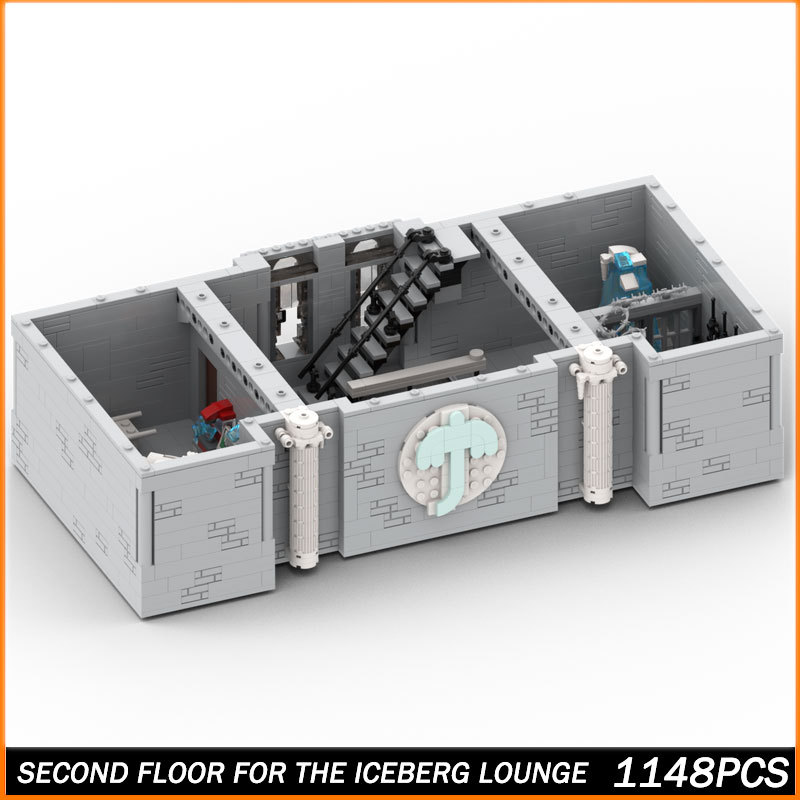 Moc Building Blocks Street View Series Second Floor For The Iceberg Lounge Diy Model Assemble Bricks