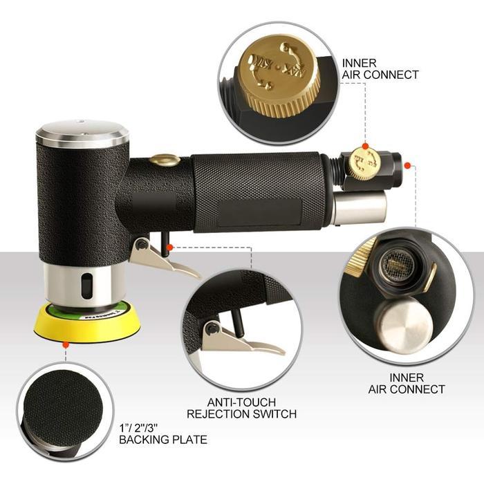 sge9- Produk PromosiPolisher Air Sander 2 Inci/3 Inci Mesin Pengamplasan Pneumatik Untuk
