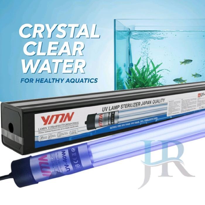 Lampu uv ultraviolet aquarium kolam penjernih air sterilization lamp 20 30 40 watt