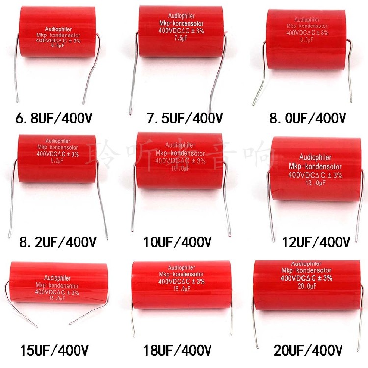 Mkp Audiophiler Metal Film Axial Audio Capacitor 100Uf 47Uf 82Uf 150Uf 50Uf 60Uf 68Uf 75Uf 200Uf