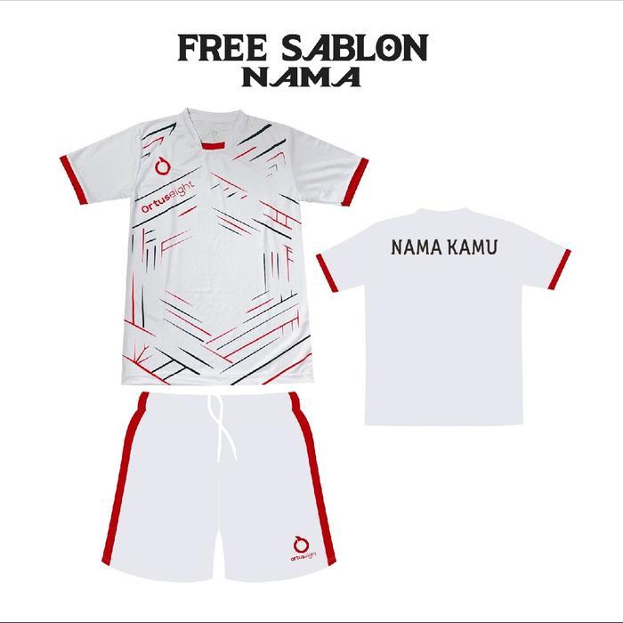 swte- ( Free Request Nama ) Jersey Olahraga Pria Baju Badminton Pria Wanita Baju Futsal
