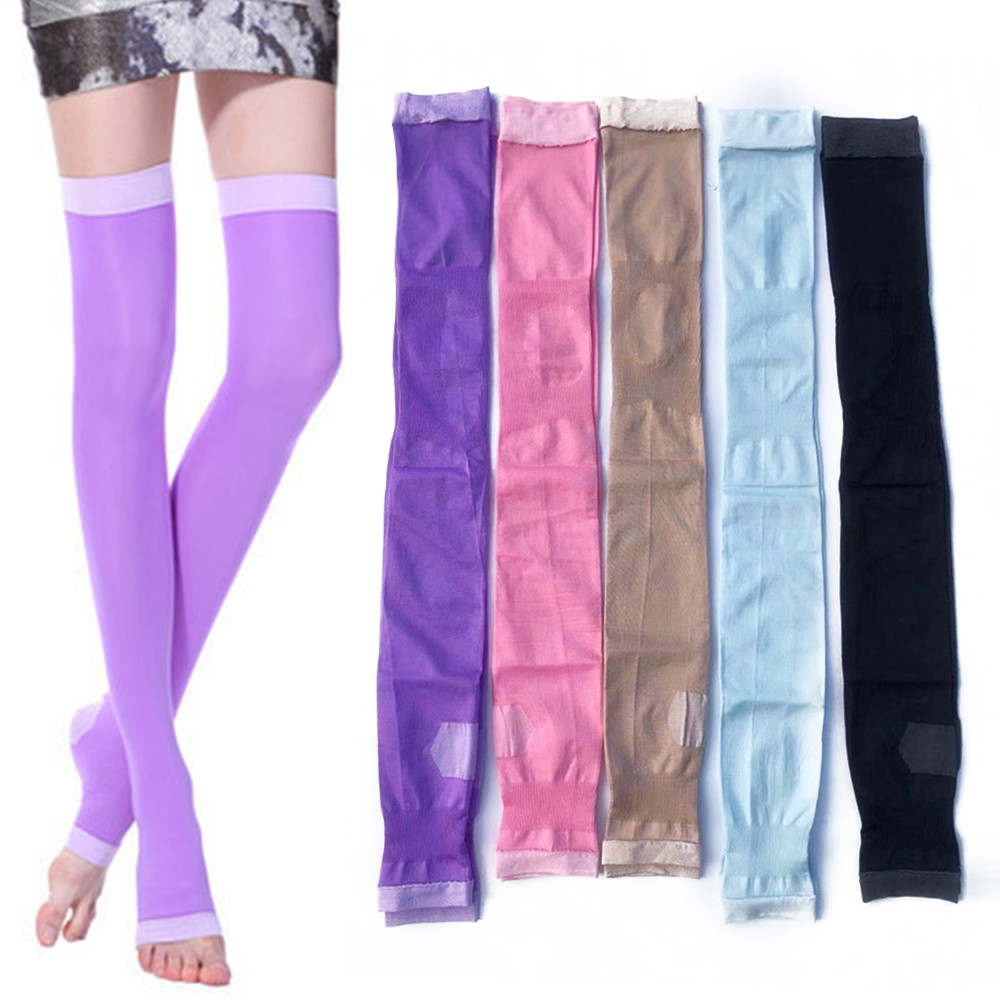 Breathable Open Toe Stockings Shaping Socks Pressure Stockings Knee-High Stockings Compression Stock