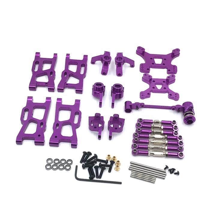 Arm Steering Cup Shock Tower For Wltoys 144001 1/14 124019 ,Purple