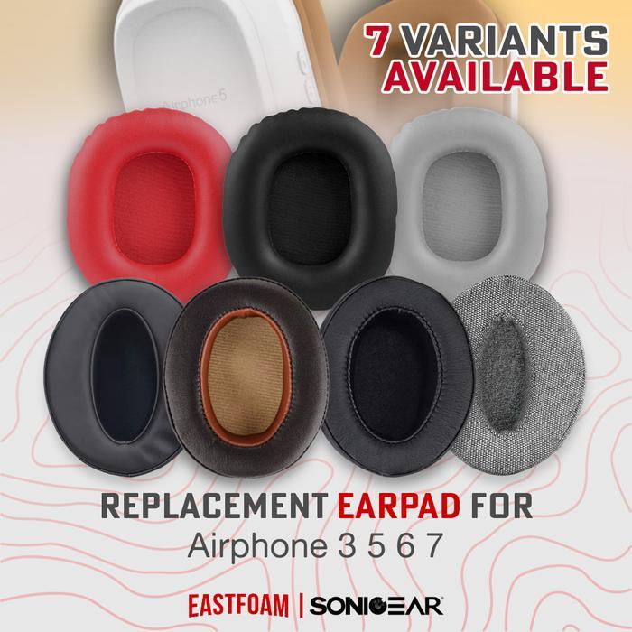 Sale Earpad Earcup Sonicgear Airphone 3 5 6 7 Foam Premium Busa Ear Cushion