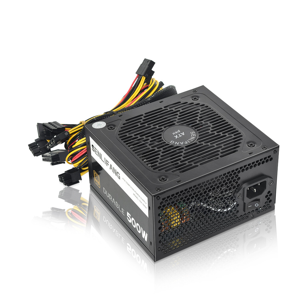 JULONGFENGBAO 80Plus 500W Atx Power Supply 110V/220V For PC Computer Font Gaming Desktop Active PSU 