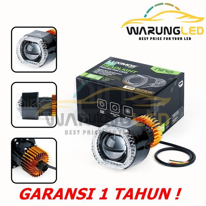 Lampu LED PROJECTOR MATRIX BiLED Motor Devil Eye Biru Cahaya Putih KIPAS NINE LUXIMOS LED BP5 40