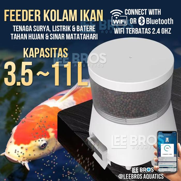 Fish Feeder Automatic / Feeder Ikan Otomatis / Auto Feeder Koi / Smart Fish Feeder /AutoFeeder Pond