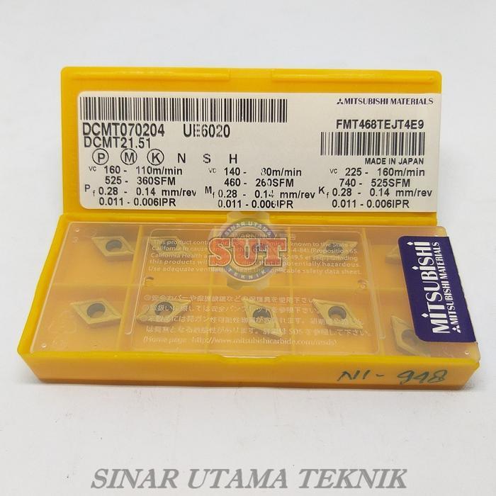 Insert DCMT 070204 DCMT 21-51 Betel Bubut Mata Bubut