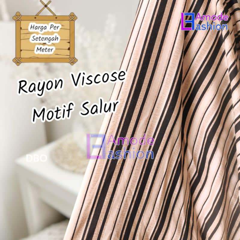 Kain Rayon Viscose Motif Salur