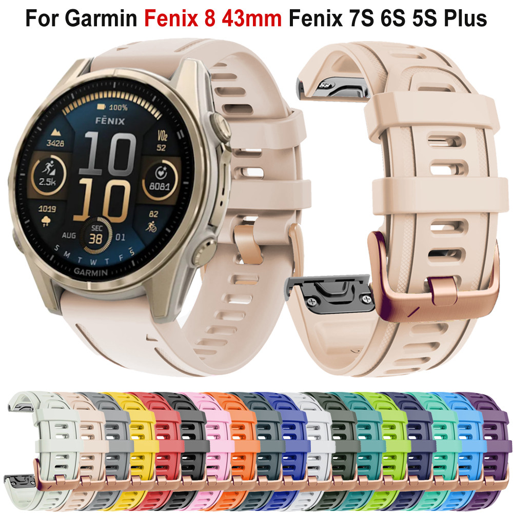 Quickfit 20Mm Watch Strap For Garmin Fenix 6S Pro 5S Plus 7S Pro Bracelet For Fenix 8 43Mm