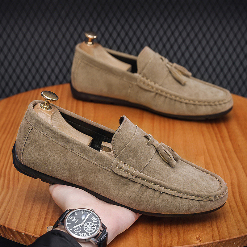 Comfortable Men's Shoes Soft Sole Loafers Outdoor Mens Casual Shoes Fashion Leather Shoes Autumn