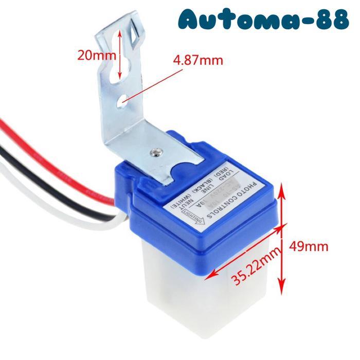 luxp- Saklar Otomatis Sensor Cahaya Ac Dc 24V Photocell Penerangan Jalan