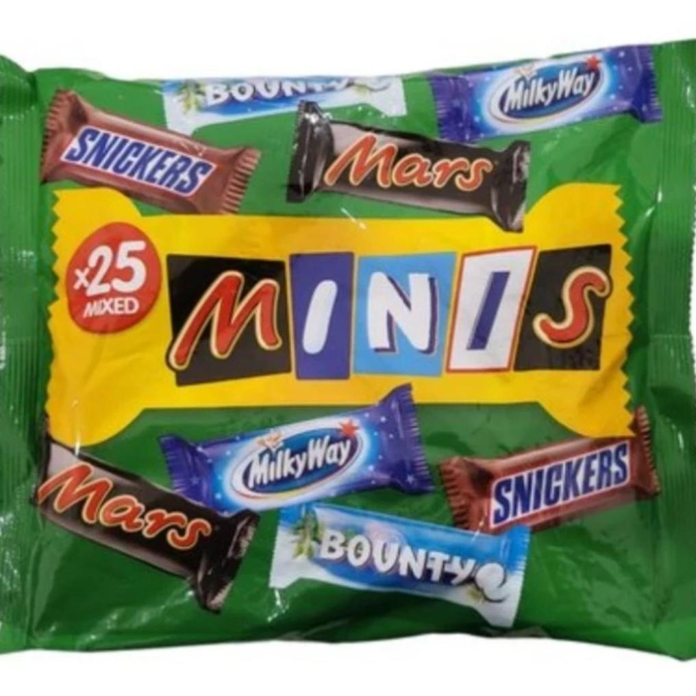 Chocolate Mix Mars, Milky Way, Bounty, Snickers Minis