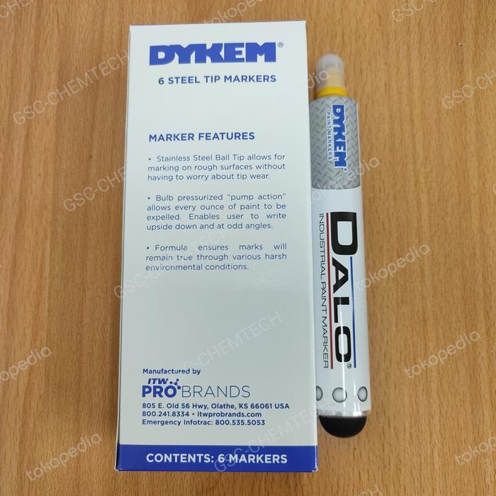 Dykem Dalo Steel Marker Dykem Dalo Industtial Paint Marker (Kuning)