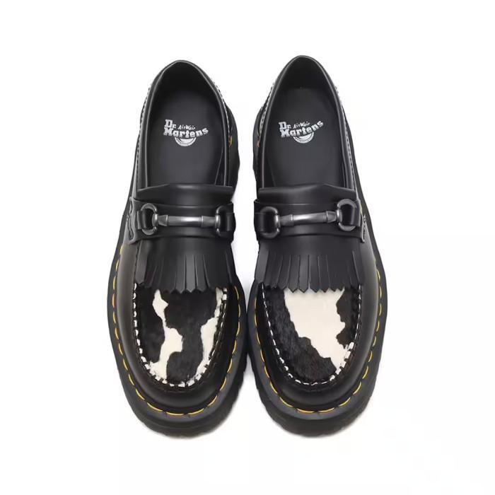 DR MARTENS ADRIAN SNAFFLE HAIR ON & LEATHER COW PRINT ORINAL 100%