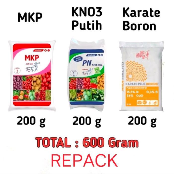 best seller] Paket HEMAT SUPER EKONOMIS Pupuk ANGGUR GENERATIF / Pupuk HEPI / Pupuk HAPPY MKP KNO3