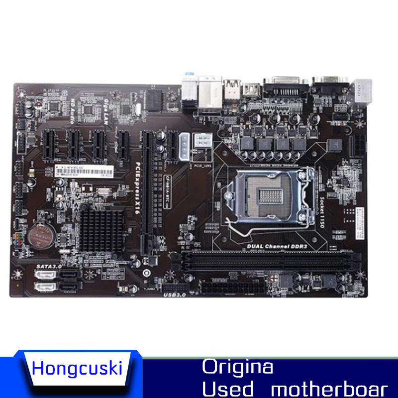 Used H81A-BTC H81-BTC motherboard mining motherboard H81P BTC motherboard 6GPU 6PCI-E CF-H81A-BTC LG