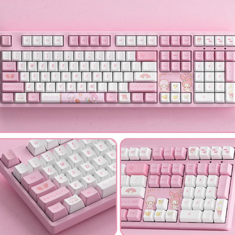 Akko 3087/3108 Melody Mechanical Keyboard Usb Wired Keyboard Keycaps Pbt Full Key Without Impulse Cu