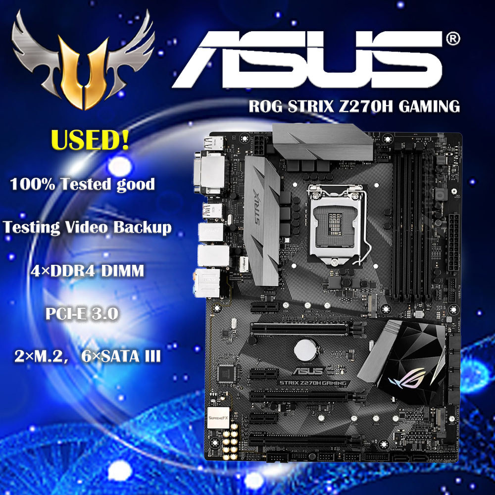 ROG STRIX Z270H GAMING Desktop Motherboard Socket LGA 1151 i7 i5 i3 Z270 DDR4 USB3.0 mainboard PC bo